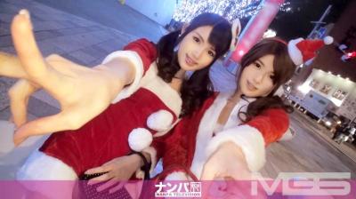 200GANA-873 クリスマスナンパ 01 みおり 21歳 占い師見習い さくら 24歳 スムージーショップ店員