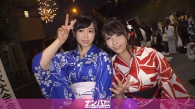 200GANA-1824 【花火大会・浴衣ナンパ！】美乳浴衣女子2人組！お酒飲んで酔いも回って大量潮吹き！浴衣はだける絶頂イキまくりセックス！ ななこ 21歳 不動産会社の賃貸営業/くるみ 22歳 不動産会社の賃貸営業